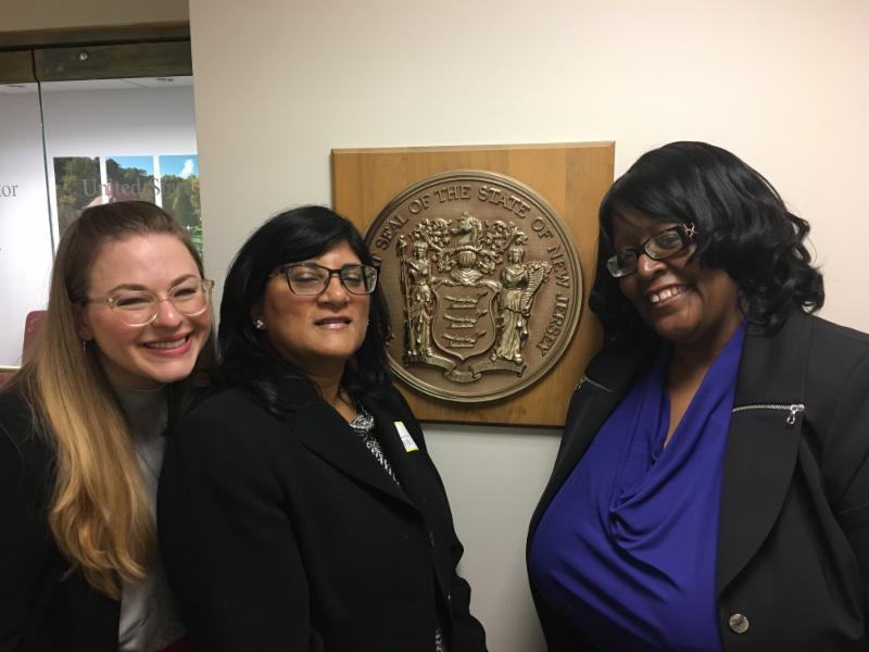 Left to right: Hillary Critelli, LeadingAge New Jersey; Lystra Doobraj, Springpoint Senior Living; Sandra Pettiford, Plainfield Tower West, Springpoint Senior Living. Not pictured: Linda Couch, LeadingAge.
